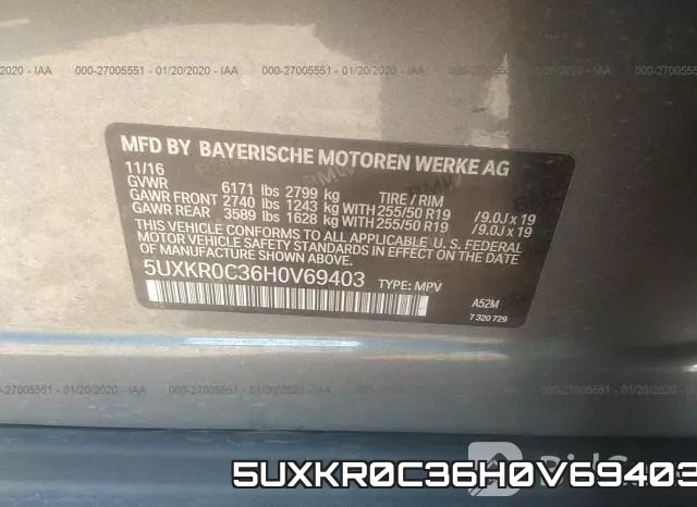 5UXKR0C36H0V69403 фото 10