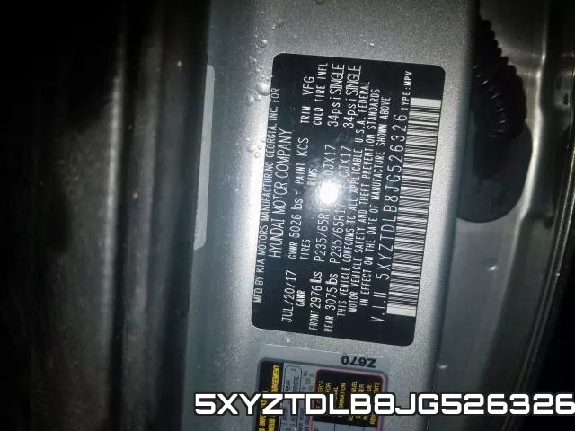 5XYZTDLB8JG526326 фото 2