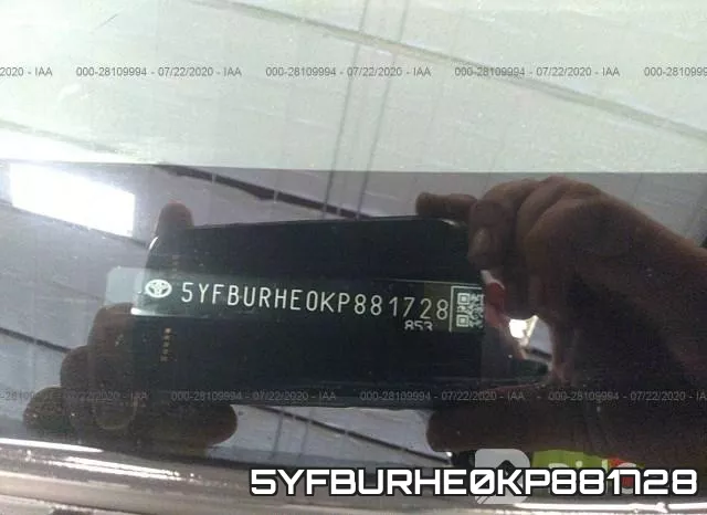 5YFBURHE0KP881728 фото 10