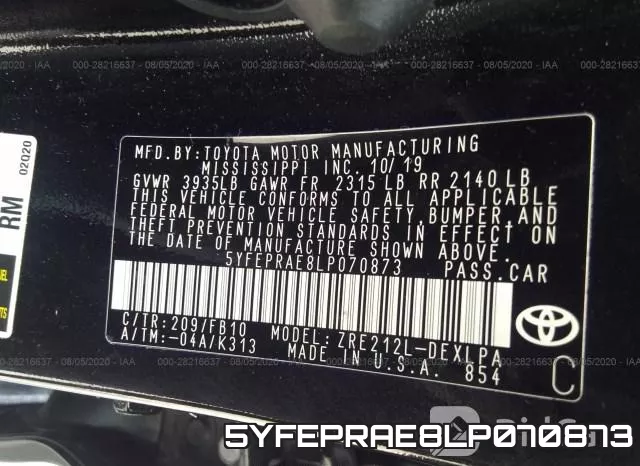 5YFEPRAE8LP070873 фото 10