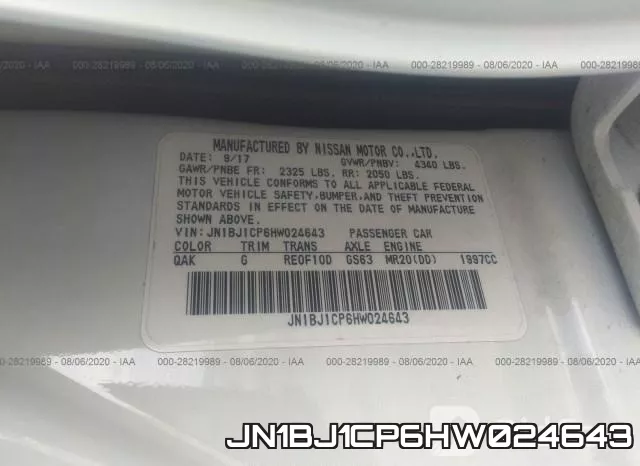 JN1BJ1CP6HW024643 фото 10