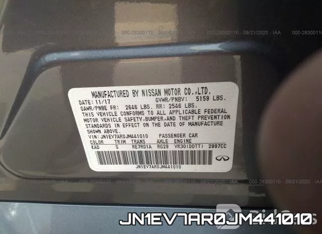 JN1EV7AR0JM441010 фото 10