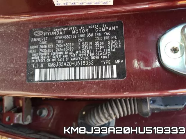 KM8J33A20HU518333 фото 2