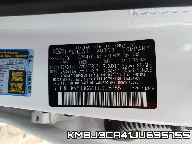 KM8J3CA41JU695755 фото 2