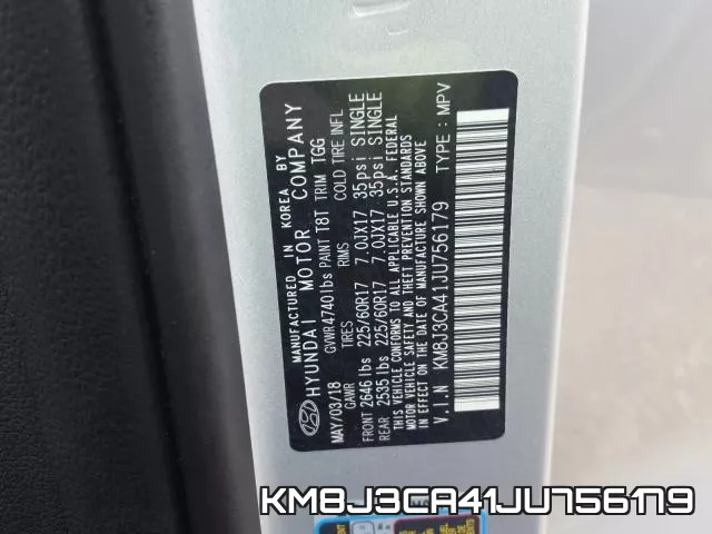 KM8J3CA41JU756179 фото 2