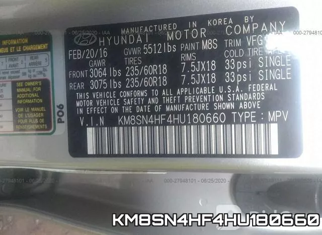 KM8SN4HF4HU180660 фото 10