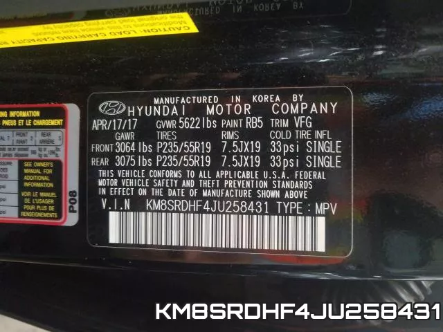 KM8SRDHF4JU258431 фото 2