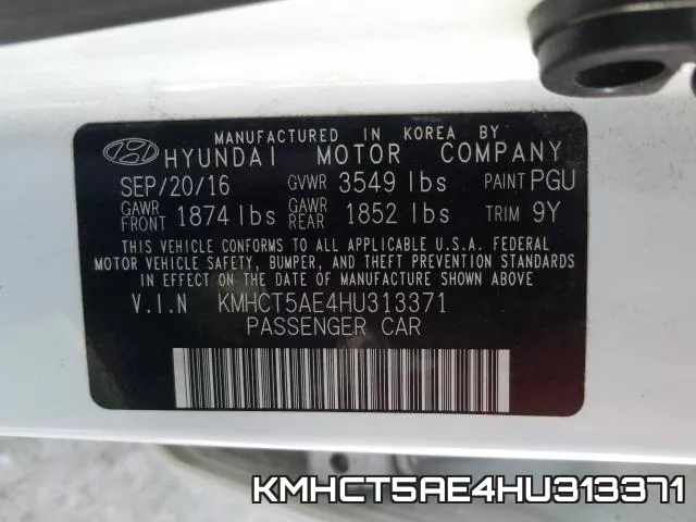 KMHCT5AE4HU313371 фото 2