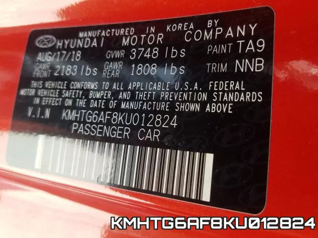 KMHTG6AF8KU012824 фото 2