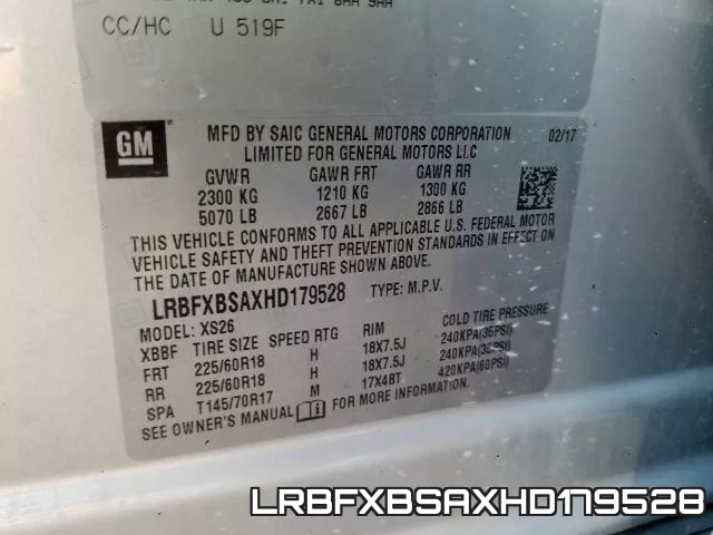 LRBFXBSAXHD179528 фото 2
