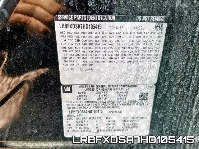 LRBFXDSA7HD105415 фото 2