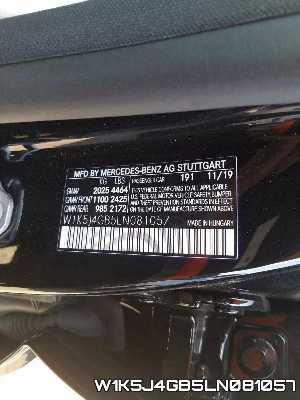 W1K5J4GB5LN081057 фото 2