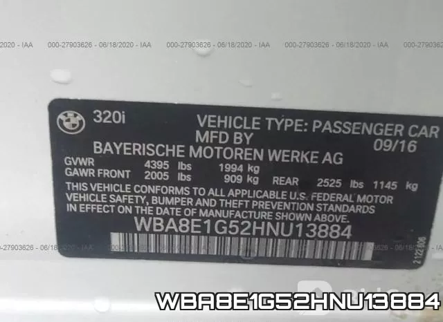 WBA8E1G52HNU13884 фото 10