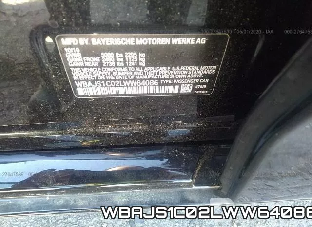 WBAJS1C02LWW64086 фото 10