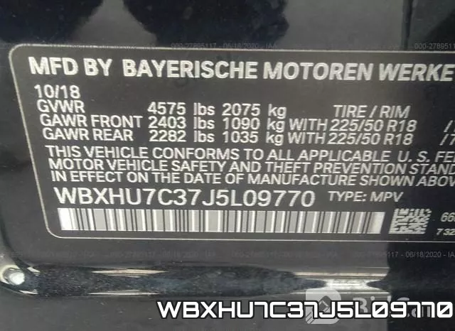 WBXHU7C37J5L09770 фото 10