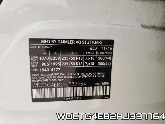 WDCTG4EB2HJ337764 фото 2