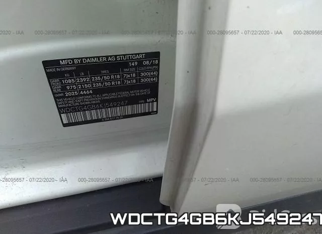 WDCTG4GB6KJ549247 фото 10