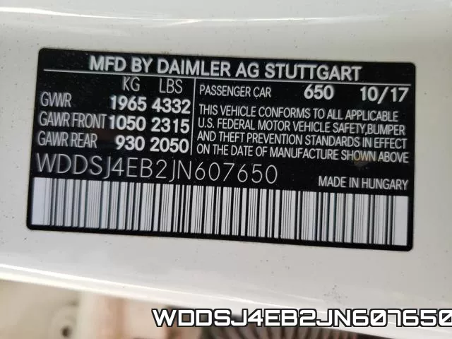 WDDSJ4EB2JN607650 фото 2