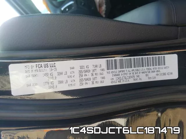 1C4SDJCT6LC187479 фото 2