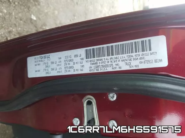 1C6RR7LM6HS591575 фото 2