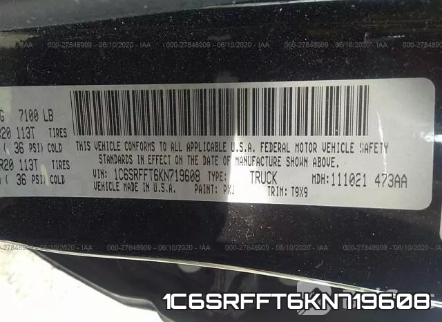 1C6SRFFT6KN719608 фото 10