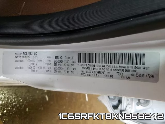 1C6SRFKT8KN858242 фото 2