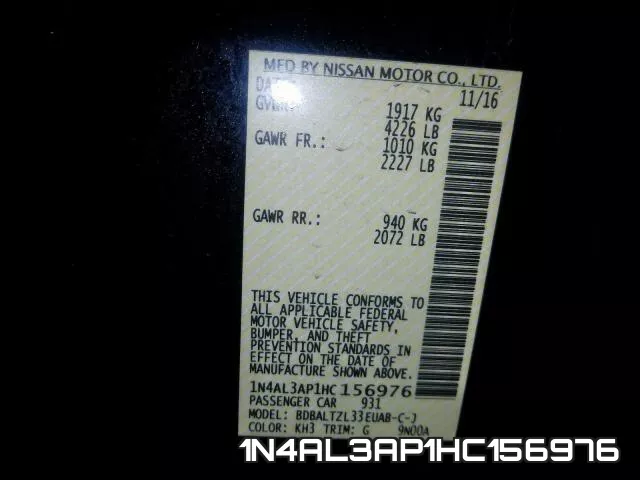 1N4AL3AP1HC156976 фото 2