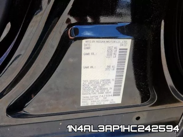 1N4AL3AP1HC242594 фото 2