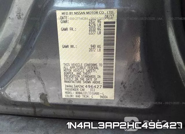 1N4AL3AP2HC496427 фото 10