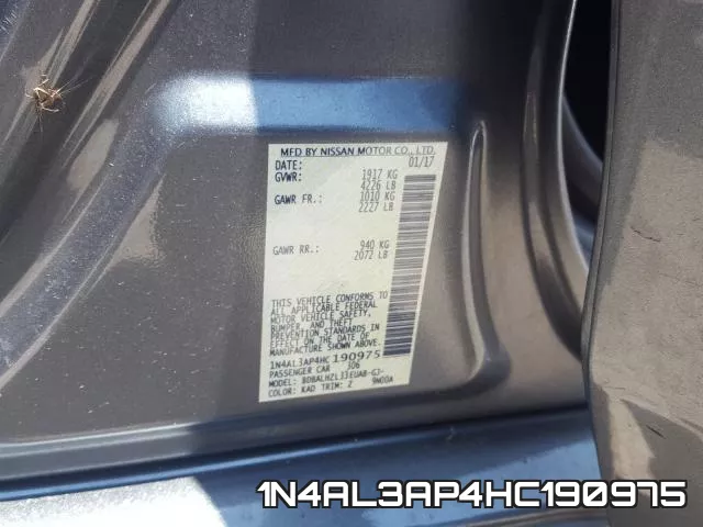 1N4AL3AP4HC190975 фото 2