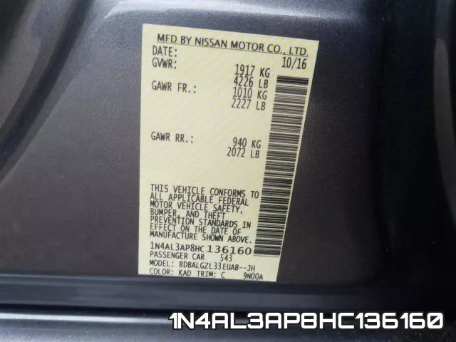 1N4AL3AP8HC136160 фото 2