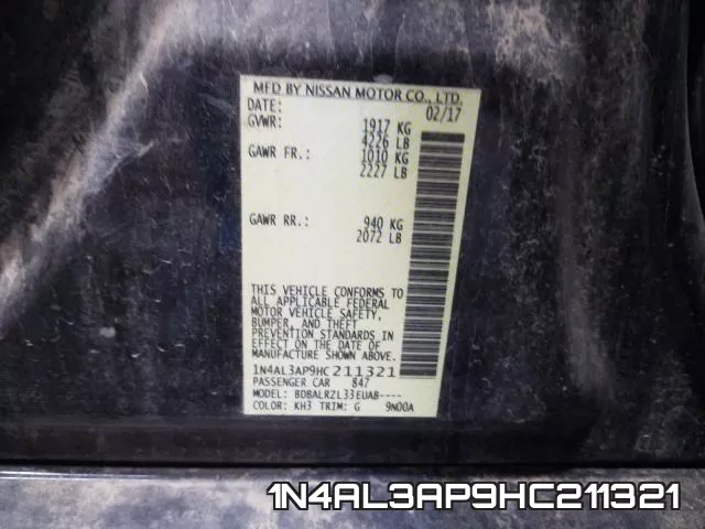1N4AL3AP9HC211321 фото 2