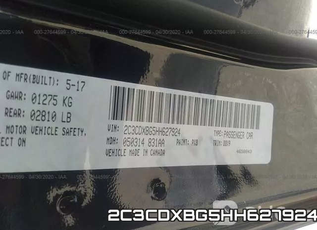 2C3CDXBG5HH627924 фото 10