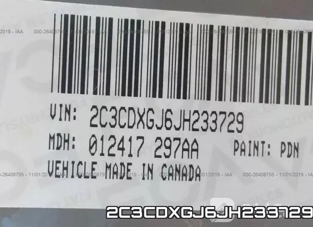 2C3CDXGJ6JH233729 фото 10