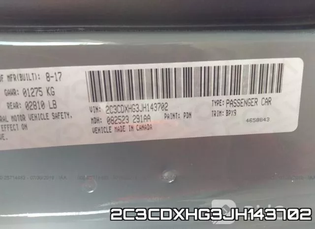 2C3CDXHG3JH143702 фото 9