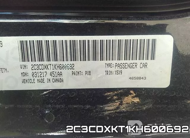 2C3CDXKT1KH600692 фото 10