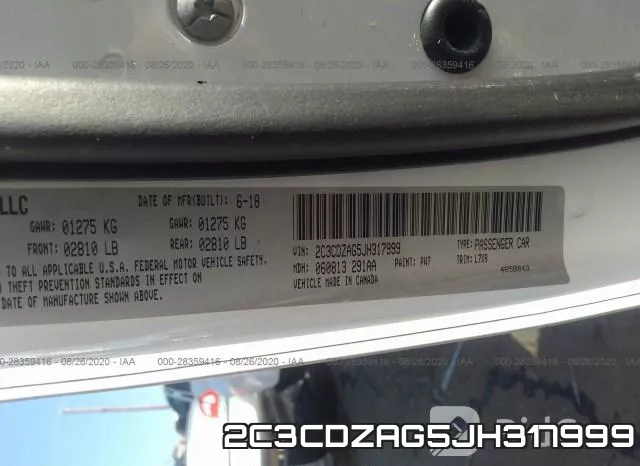 2C3CDZAG5JH317999 фото 10