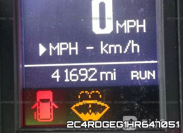 2C4RDGEG1HR647051 фото 8