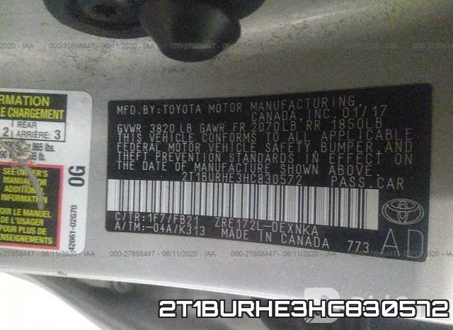 2T1BURHE3HC830572 фото 10