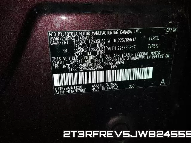 2T3RFREV5JW824555 фото 2