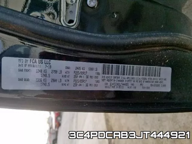 3C4PDCAB3JT444921 фото 2