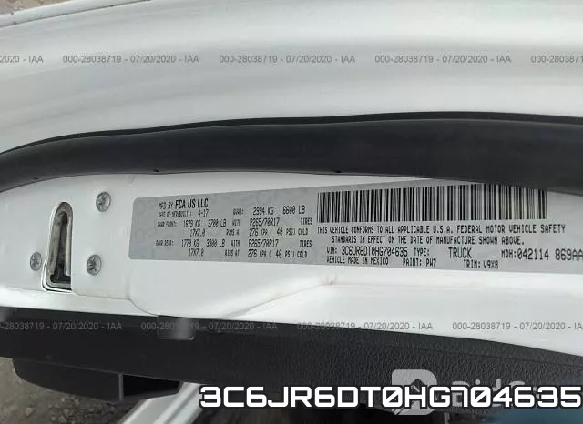 3C6JR6DT0HG704635 фото 10