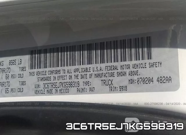 3C6TR5EJ7KG598319 фото 10