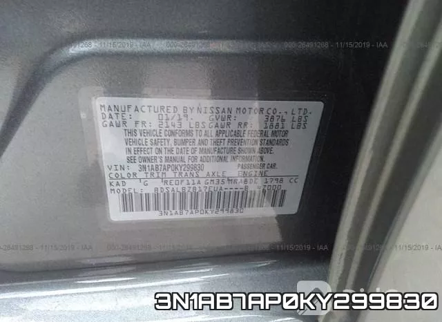 3N1AB7AP0KY299830 фото 10