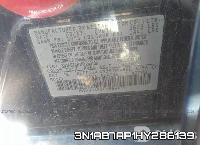 3N1AB7AP1HY286139 фото 10