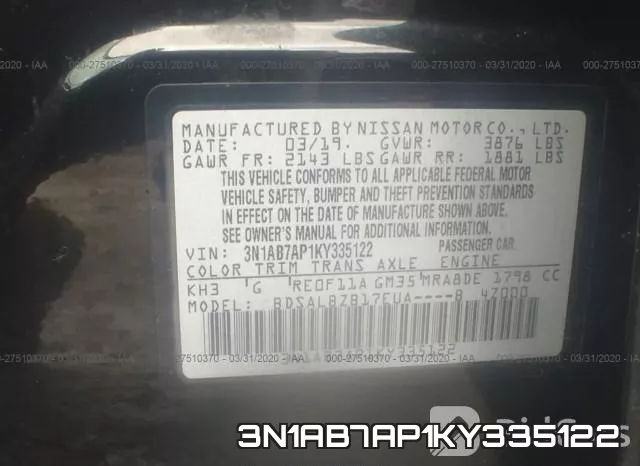 3N1AB7AP1KY335122 фото 10