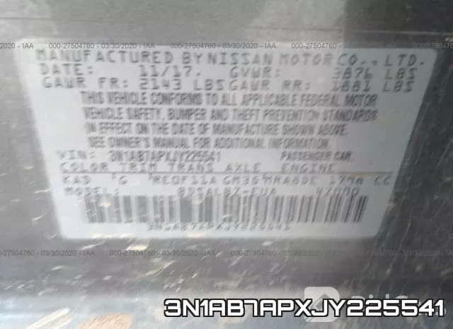 3N1AB7APXJY225541 фото 10