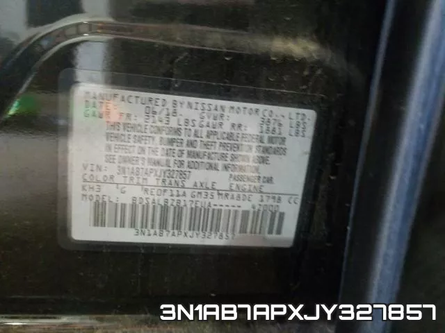 3N1AB7APXJY327857 фото 2