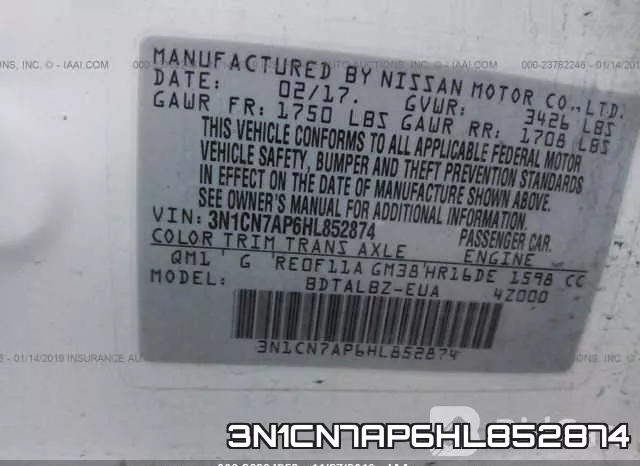 3N1CN7AP6HL852874 фото 10