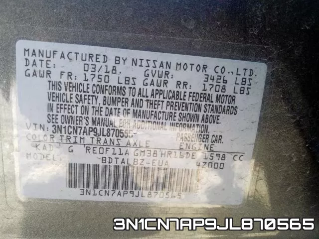3N1CN7AP9JL870565 фото 2